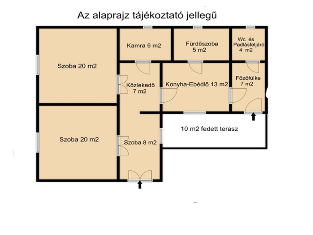 Napelemes, tégla építésű családi ház Nagykamaráson eladó